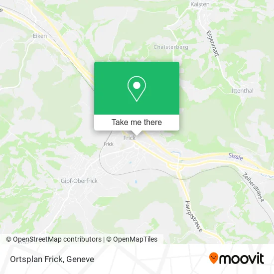 Ortsplan Frick map