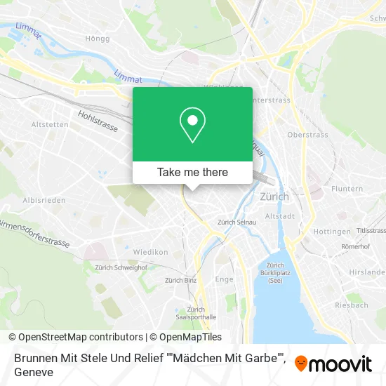 Brunnen Mit Stele Und Relief ""Mädchen Mit Garbe"" map