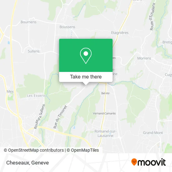 Cheseaux map