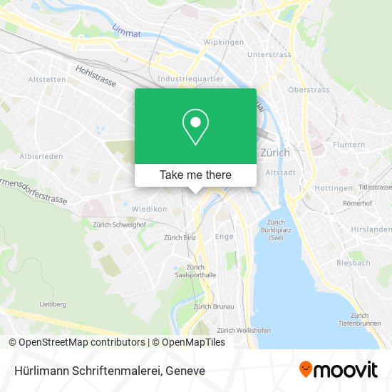 Hürlimann Schriftenmalerei map