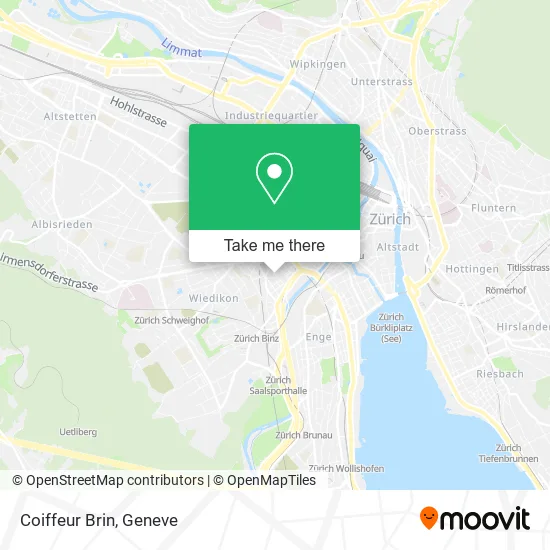 Coiffeur Brin map
