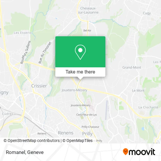 Romanel map