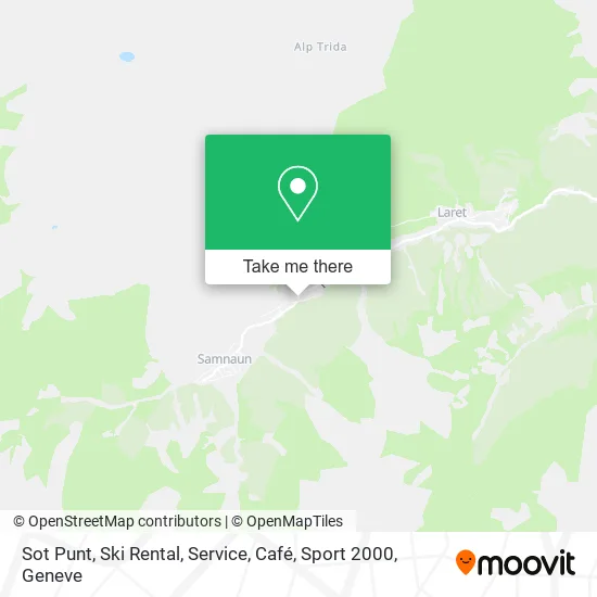 Sot Punt, Ski Rental, Service, Café, Sport 2000 map
