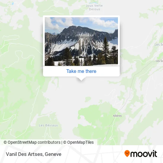 Vanil Des Artses map
