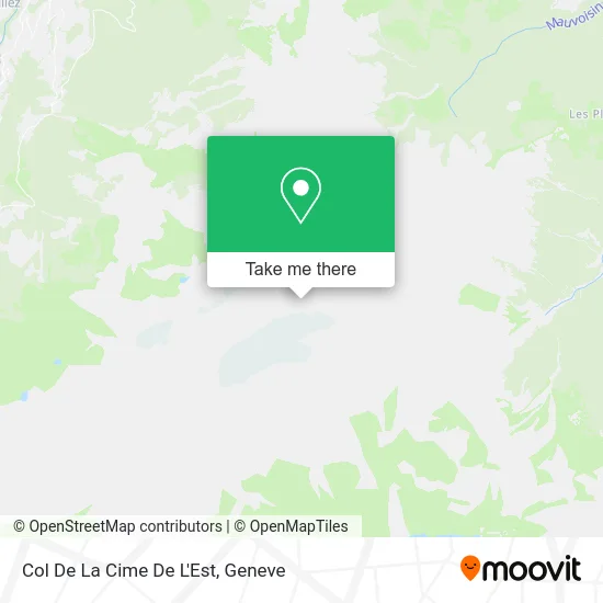 Col De La Cime De L'Est map