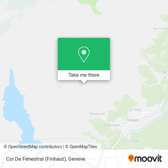 Col De Fenestral (Finhaut) map