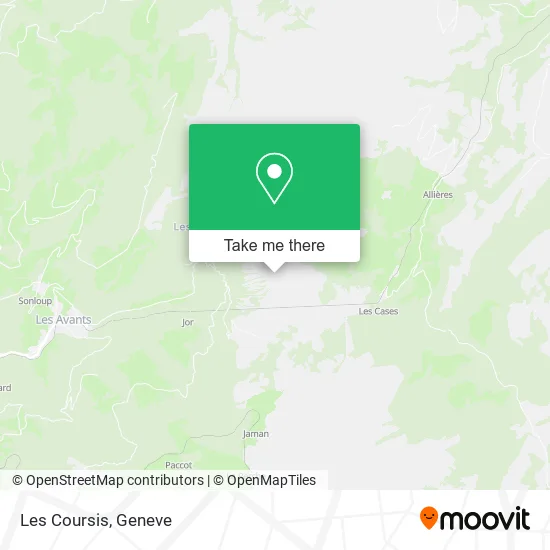 Les Coursis map