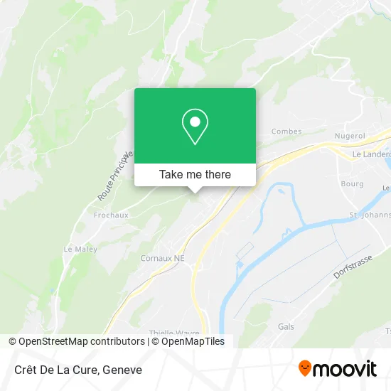 Crêt De La Cure map