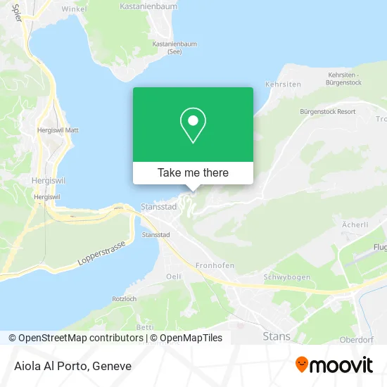 Aiola Al Porto map
