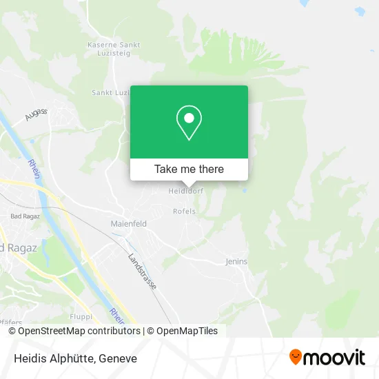 Heidis Alphütte map