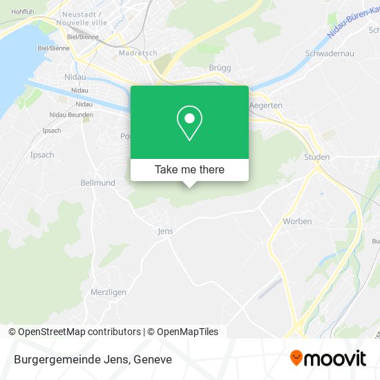 Burgergemeinde Jens map