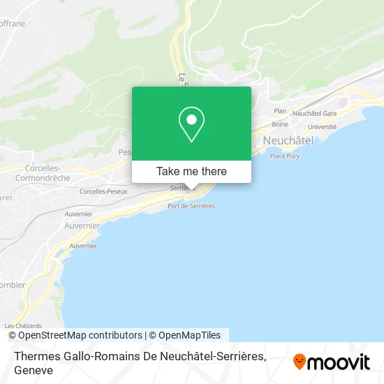 Thermes Gallo-Romains De Neuchâtel-Serrières map