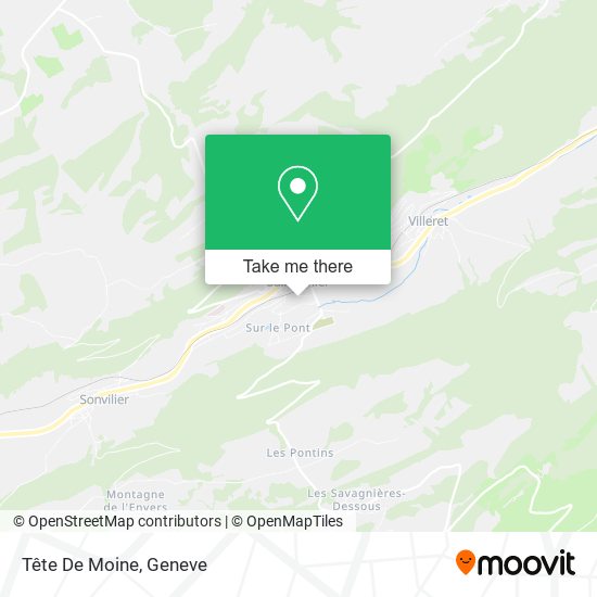 Tête De Moine map