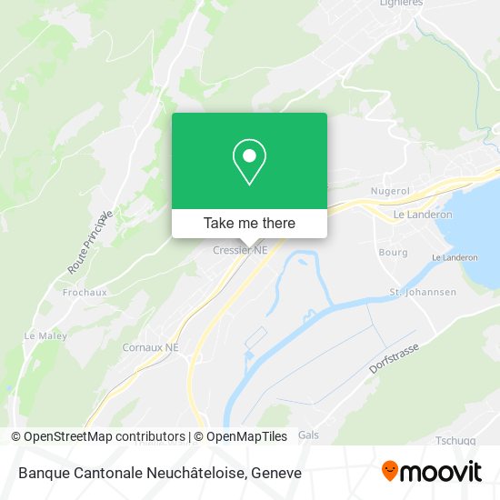 Banque Cantonale Neuchâteloise map