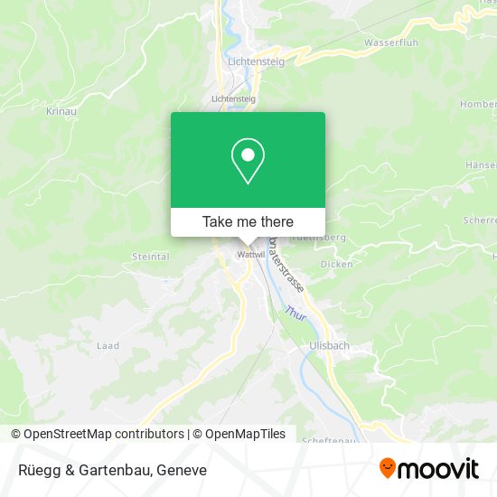 Rüegg & Gartenbau map