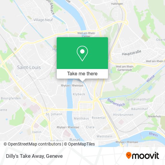 Dilly's Take Away map