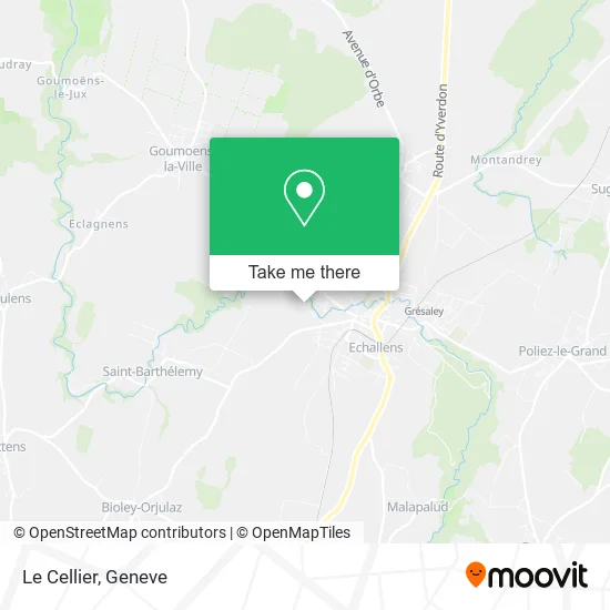 Le Cellier map