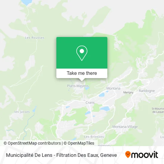 Municipalité De Lens - Filtration Des Eaux map