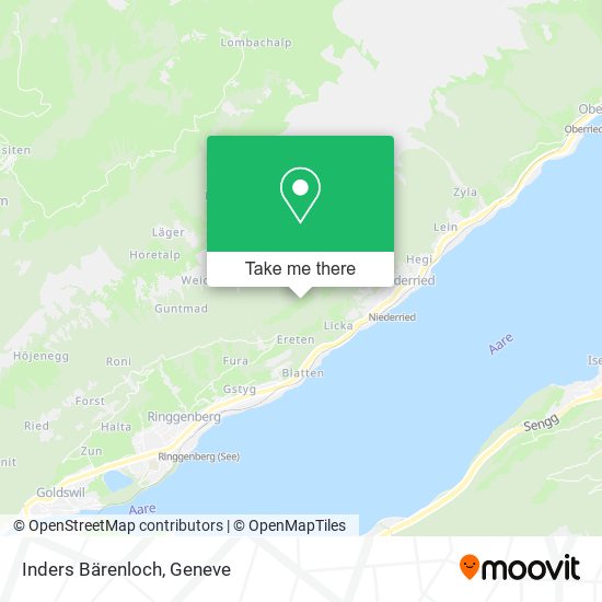 Inders Bärenloch map