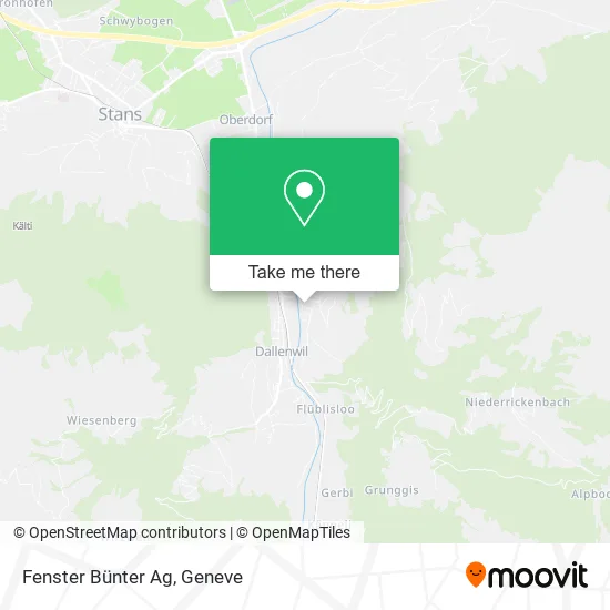 Fenster Bünter Ag map