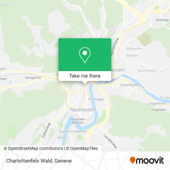 Charlottenfels Wald map