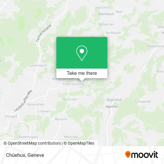 Chüehus map
