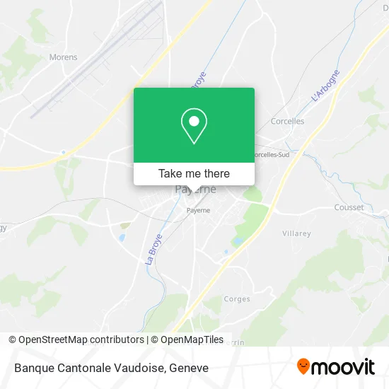 Banque Cantonale Vaudoise map