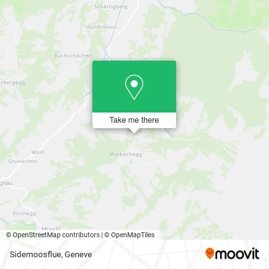 Sidemoosflue map