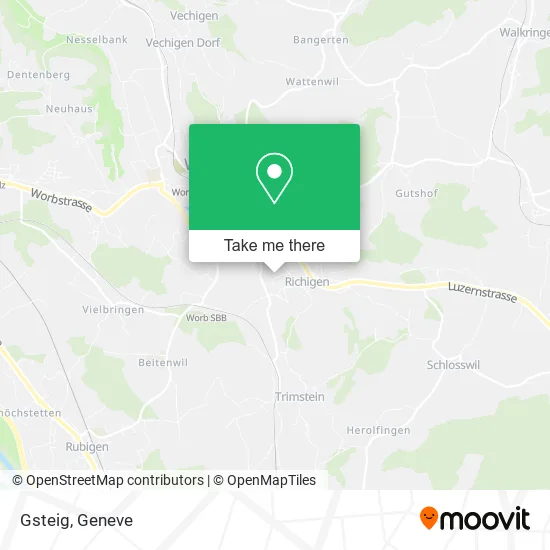 Gsteig map