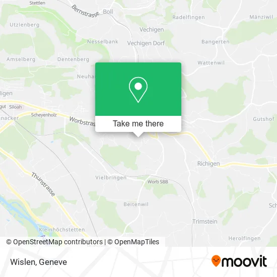 Wislen map