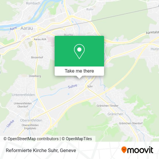 Reformierte Kirche Suhr map