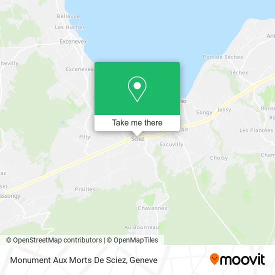Monument Aux Morts De Sciez map