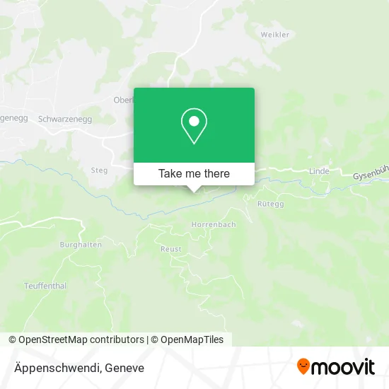 Äppenschwendi map