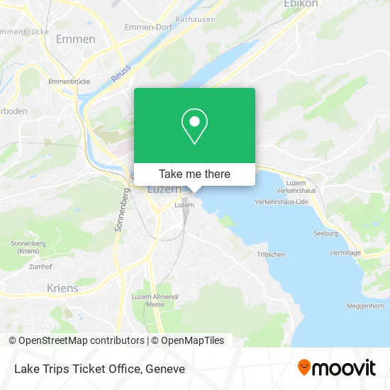 Lake Trips Ticket Office map