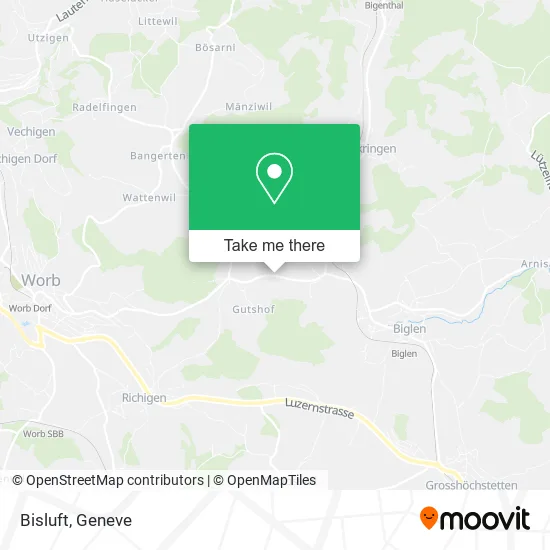 Bisluft map