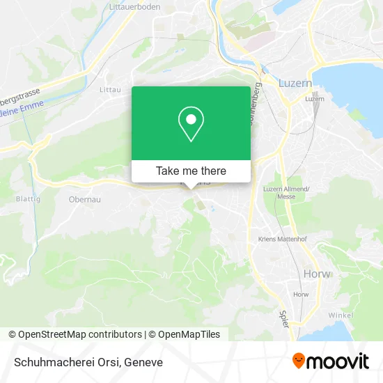 Schuhmacherei Orsi map