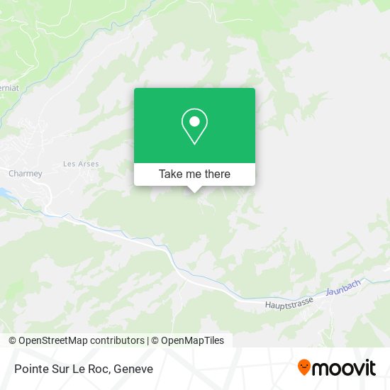 Pointe Sur Le Roc map