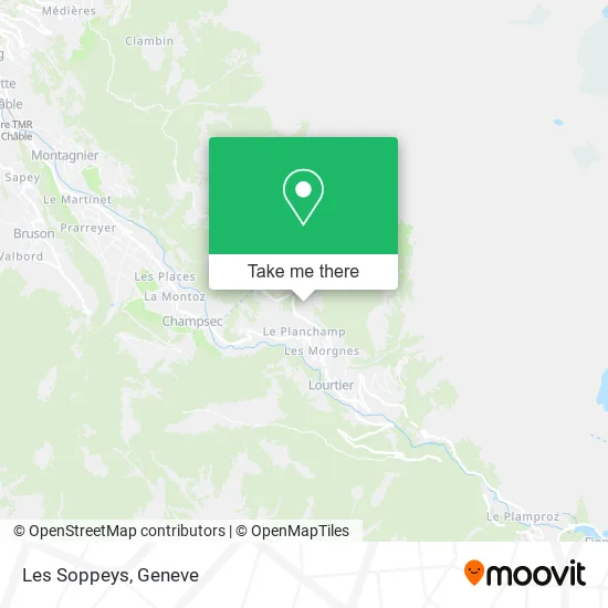 Les Soppeys map