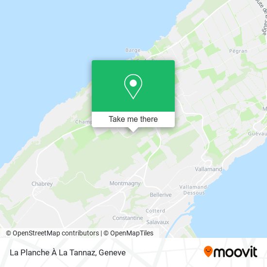 La Planche À La Tannaz map