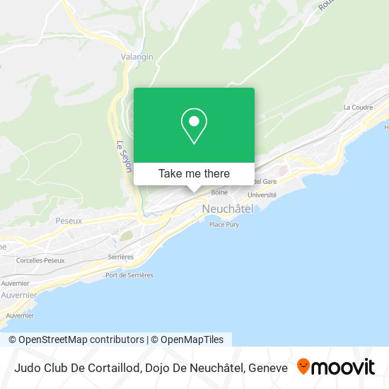 Judo Club De Cortaillod, Dojo De Neuchâtel map