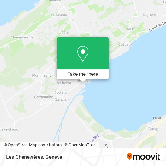 Les Chenevières map