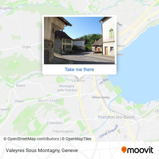 Valeyres Sous Montagny map