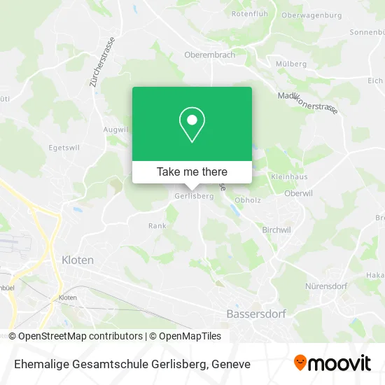 Ehemalige Gesamtschule Gerlisberg map