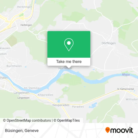 Büsingen map
