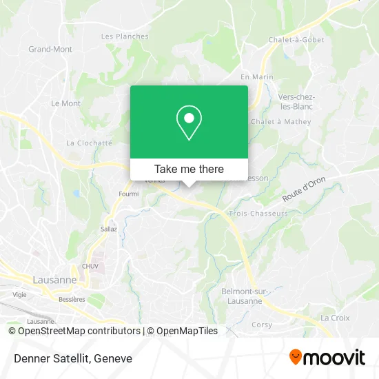Denner Satellit map