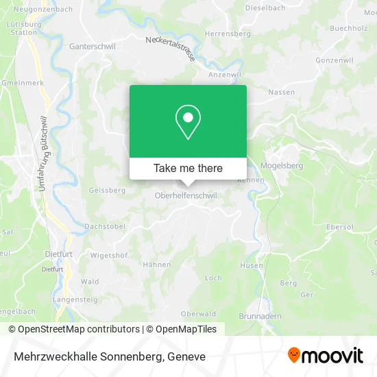 Mehrzweckhalle Sonnenberg map