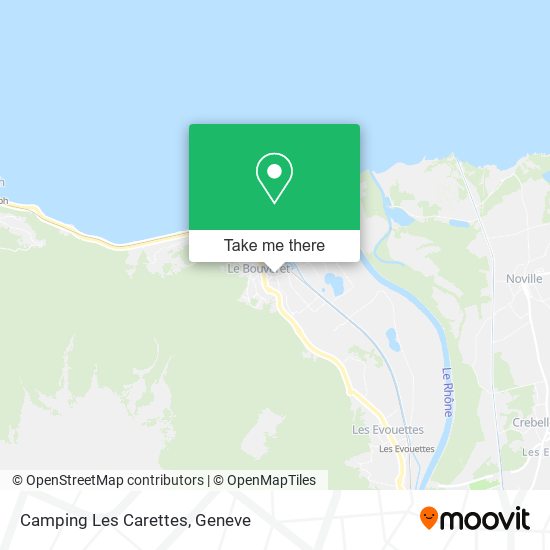 Camping Les Carettes map