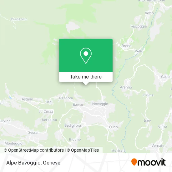 Alpe Bavoggio map