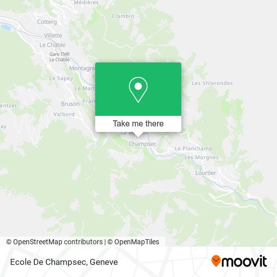 Ecole De Champsec map