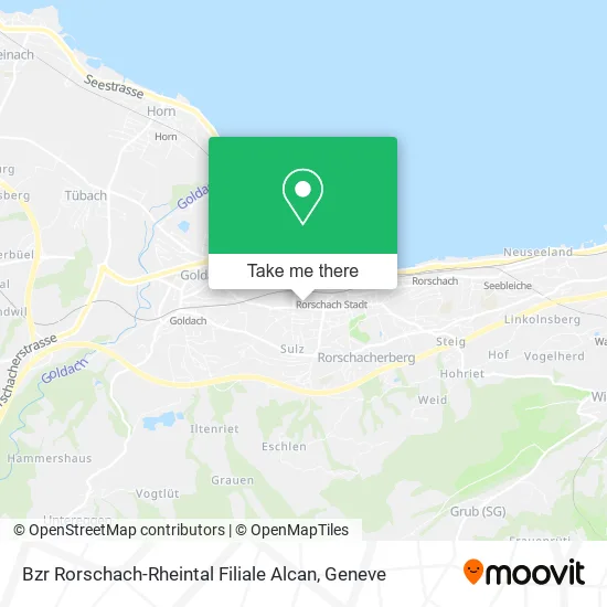 Bzr Rorschach-Rheintal Filiale Alcan map